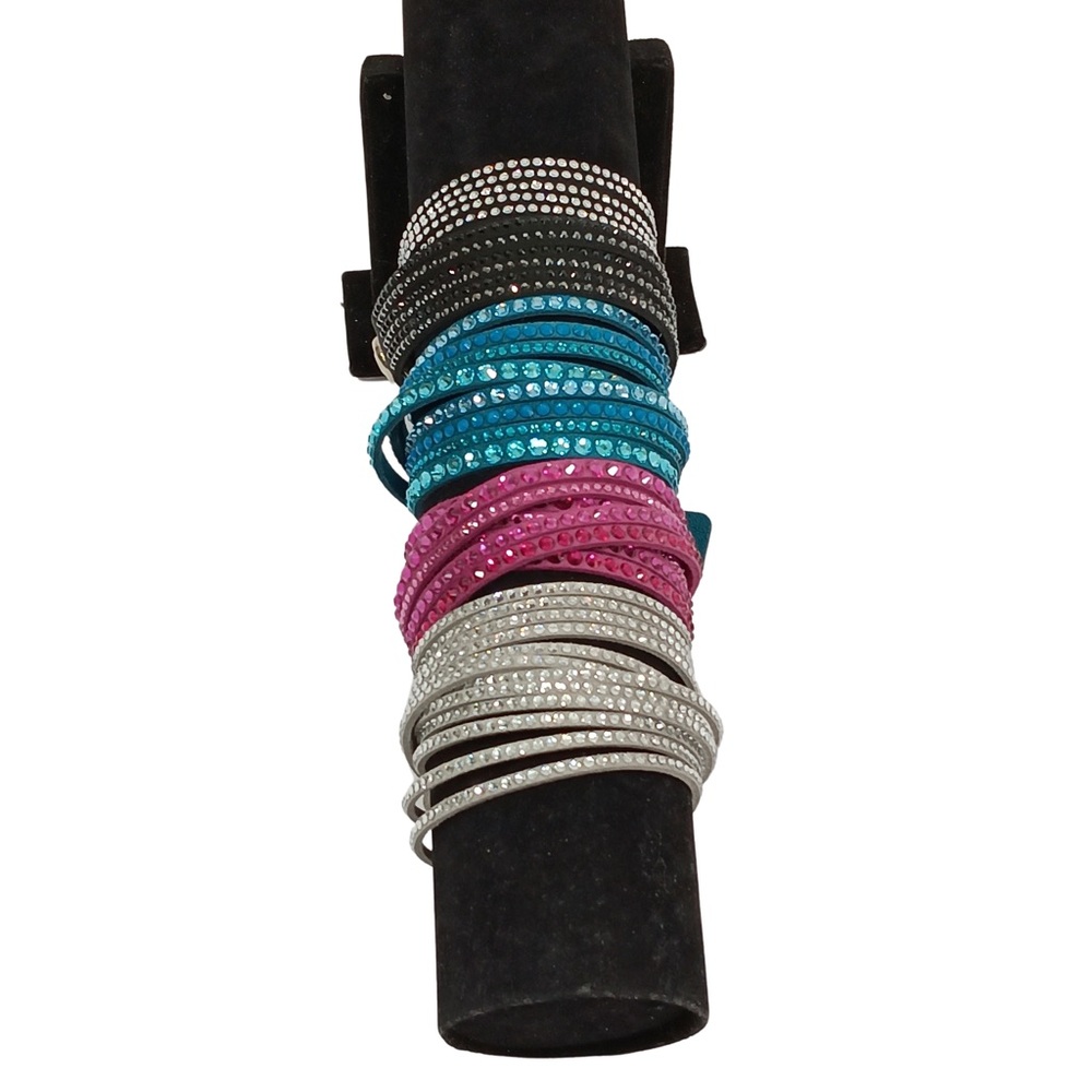 Swarovski Double Wrap Bracelet Set